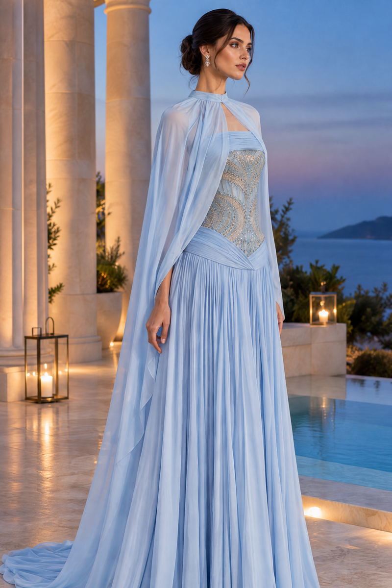 Celestia Cape Gown