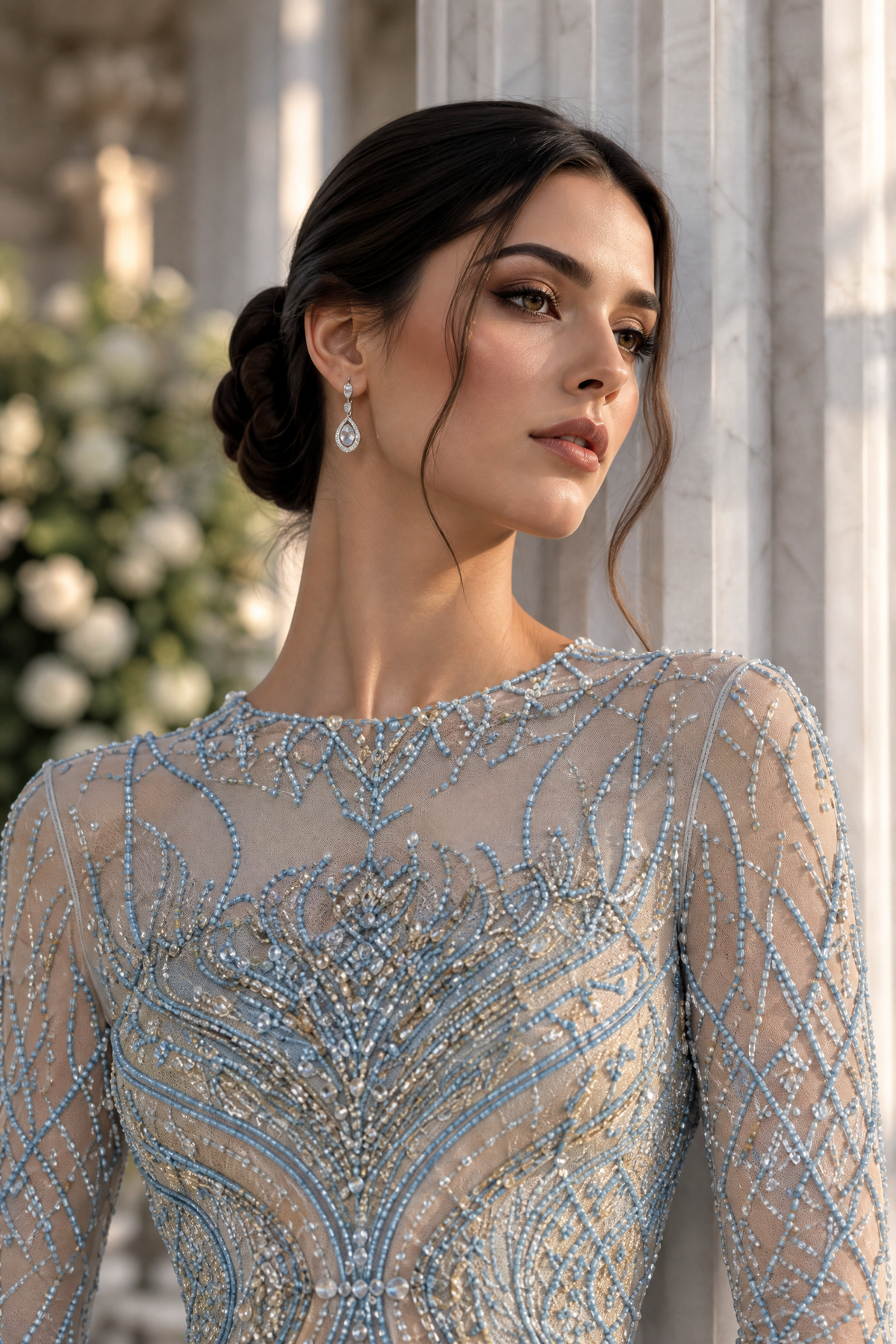 Seraphine Embroidered Gown, portrait