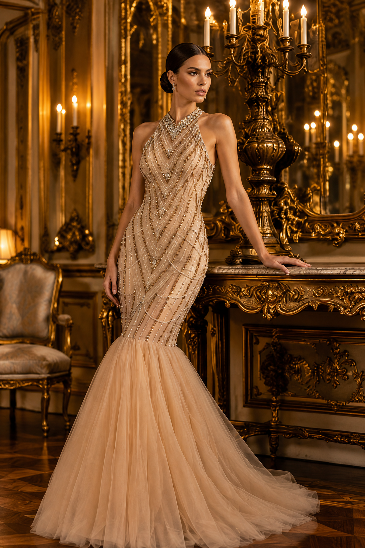 Aurelia Couture Gown, side view